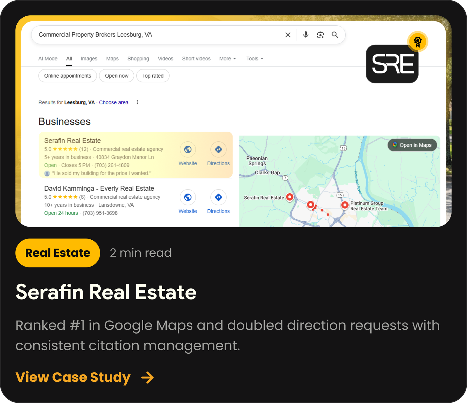 Serafin Real Estate case study